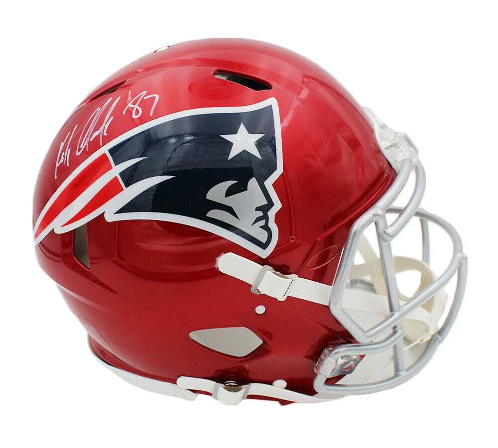 Rob Gronkowski Signed New England Patriots Speed Authentic Flash NFL Helmet