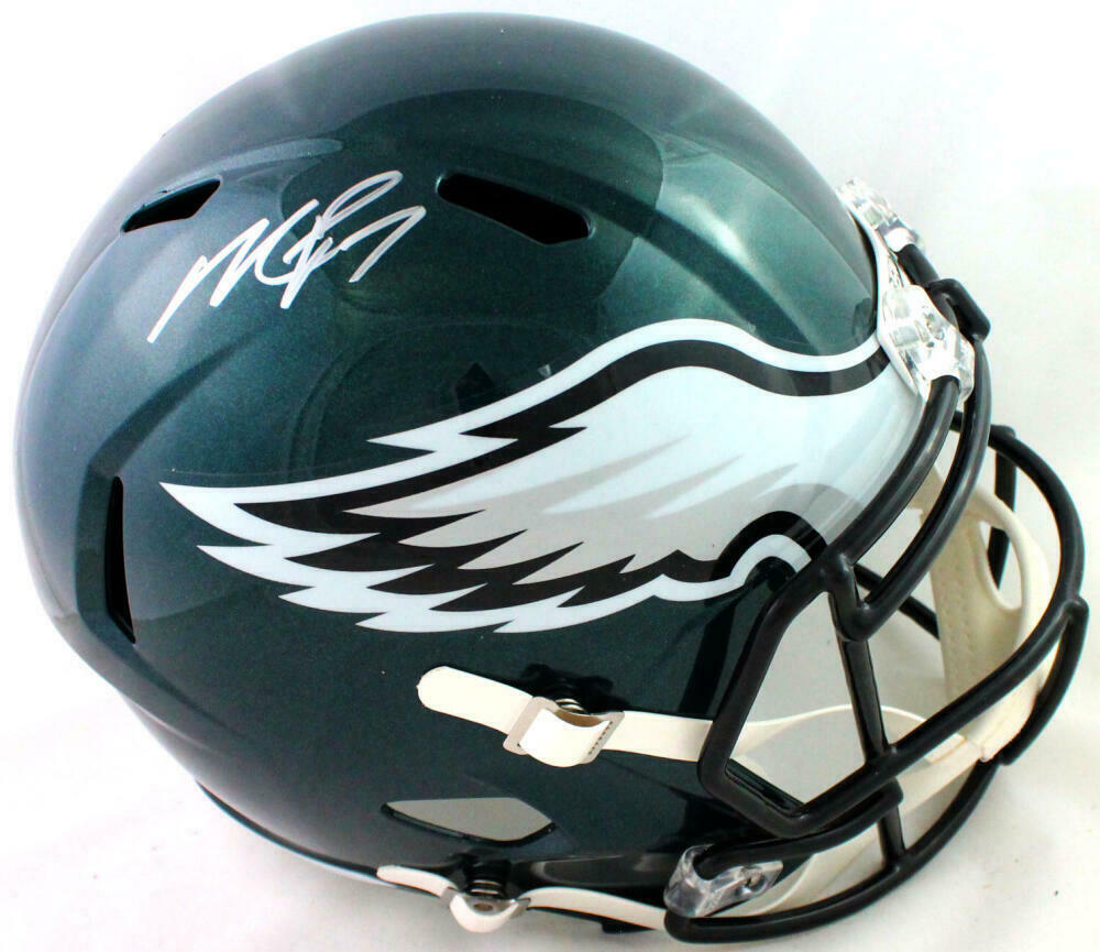 Michael Vick Autographed Philadelphia Eagles F/S Speed Helmet – JSA W *Silver