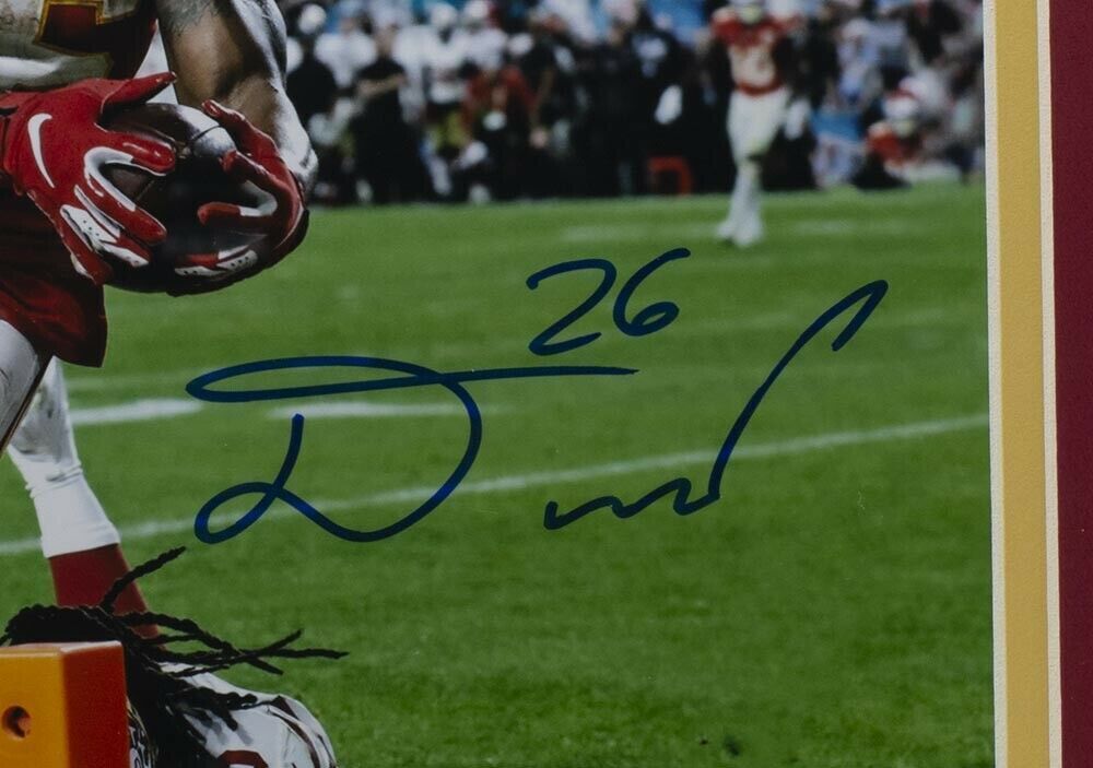 Damien Williams Chiefs Signed Framed Super Bowl LIV 8×10 TD Photo BAS