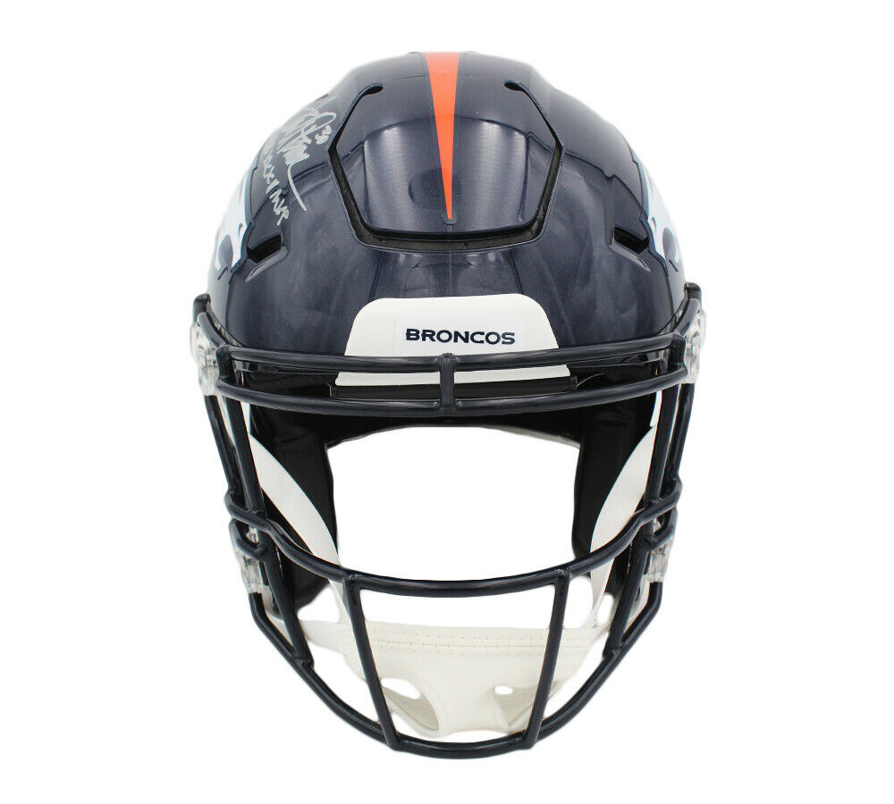 Terrell Davis Signed Denver Broncos Speed Flex Authentic NFL Helmet Inscription