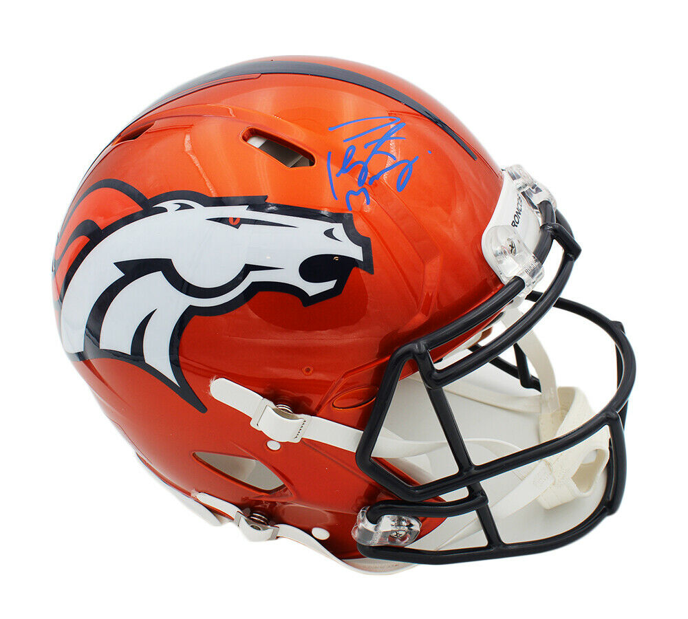 Peyton Manning Signed Denver Broncos Speed Authentic Flash NFL Helmet