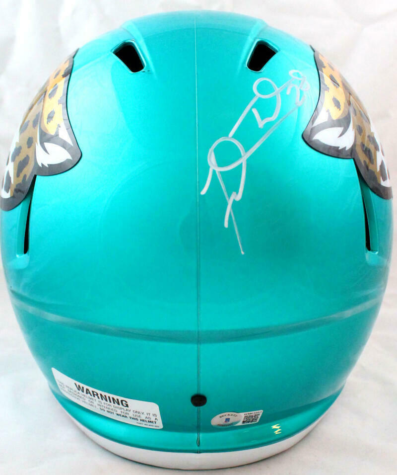 Fred Taylor Autographed Jaguars F/S Flash Speed Helmet-Beckett W Holo *White *BK
