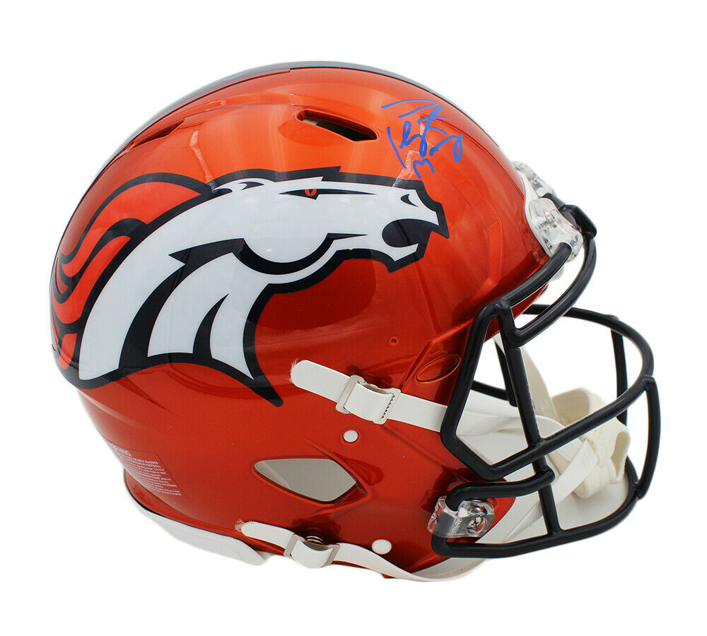 Peyton Manning Signed Denver Broncos Speed Authentic Flash NFL Helmet