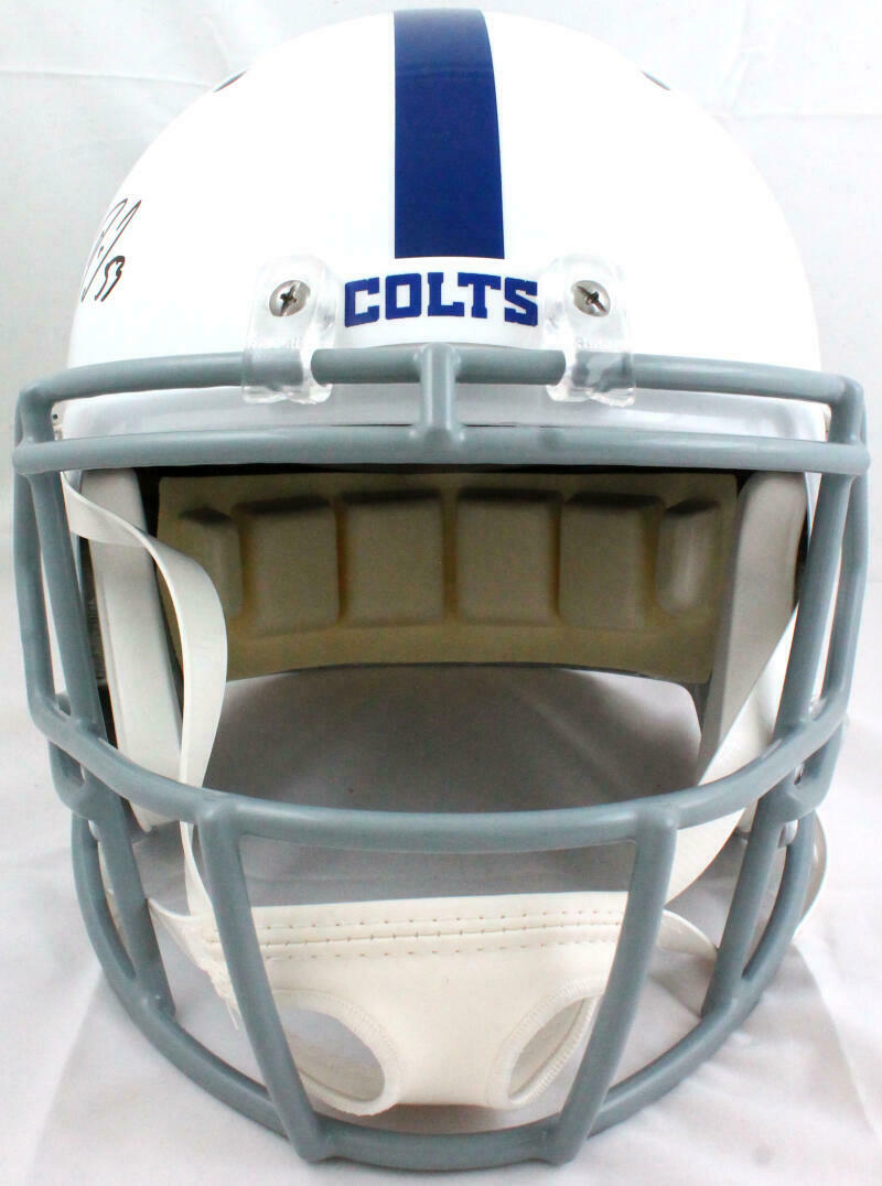 Darius Leonard Autographed F/S Indianapolis Colts Speed Helmet *front- JSA W