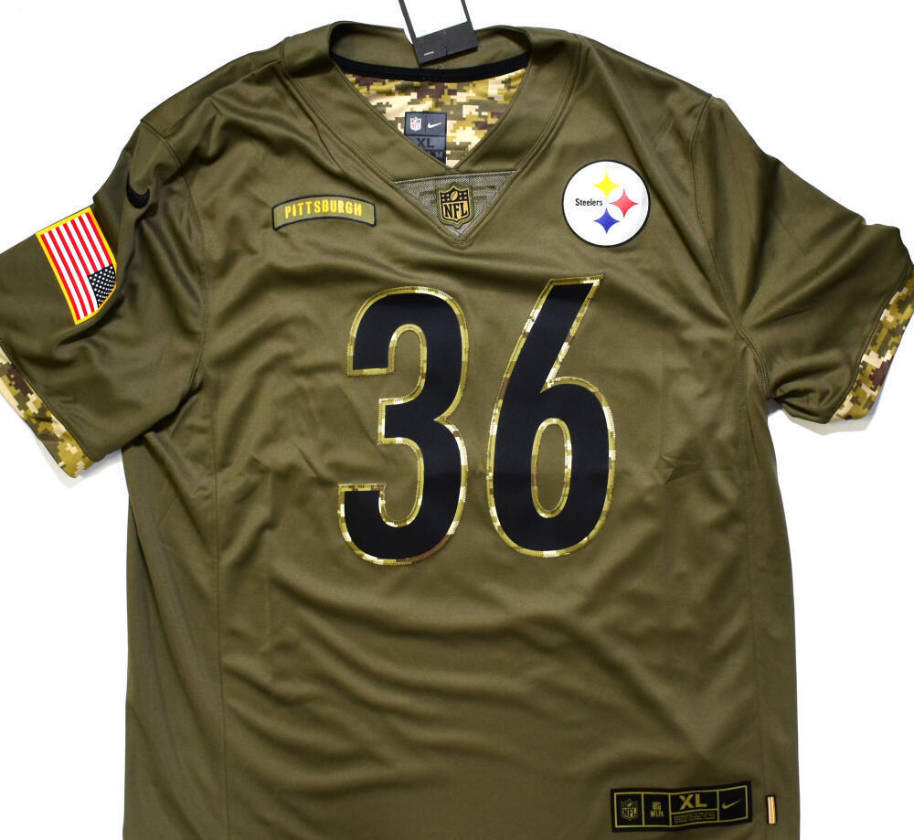 Jerome Bettis Autographed Steelers Salute to Service Nike Jersey -Beckett W Holo