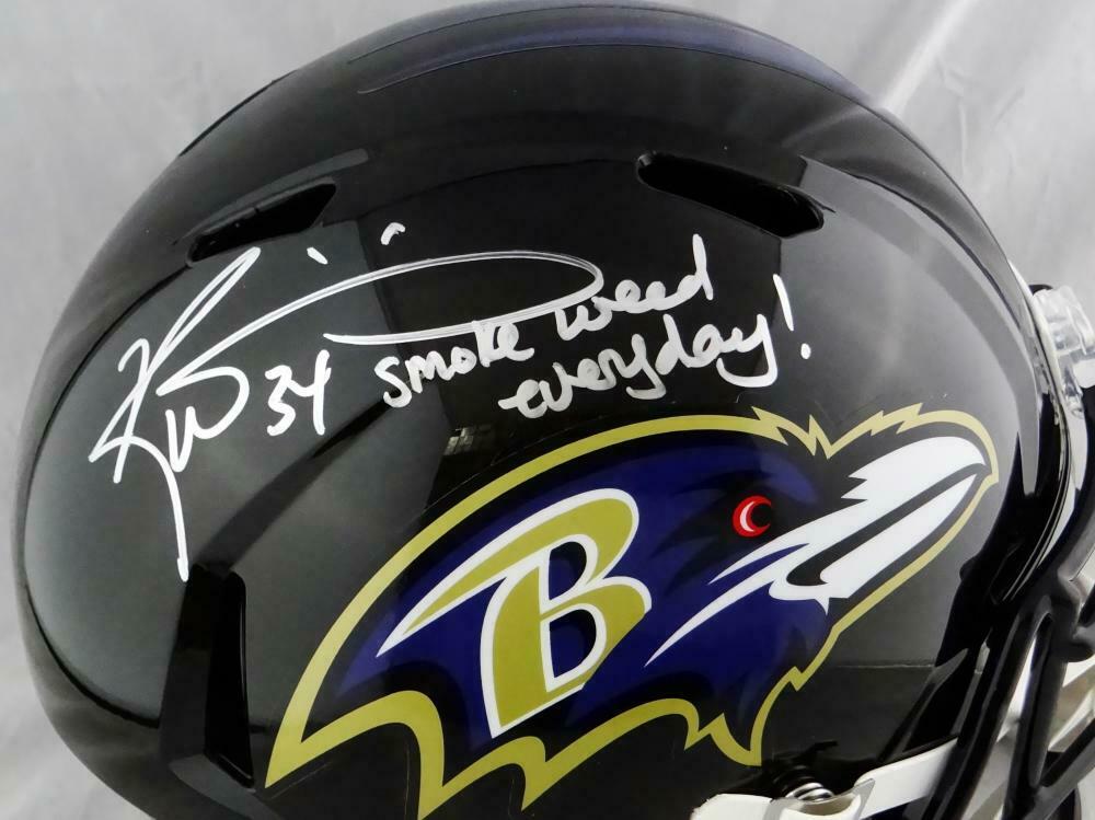 Ricky Williams Signed Baltimore Ravens F/S Helmet w/SWED – JSA W Auth *Silver