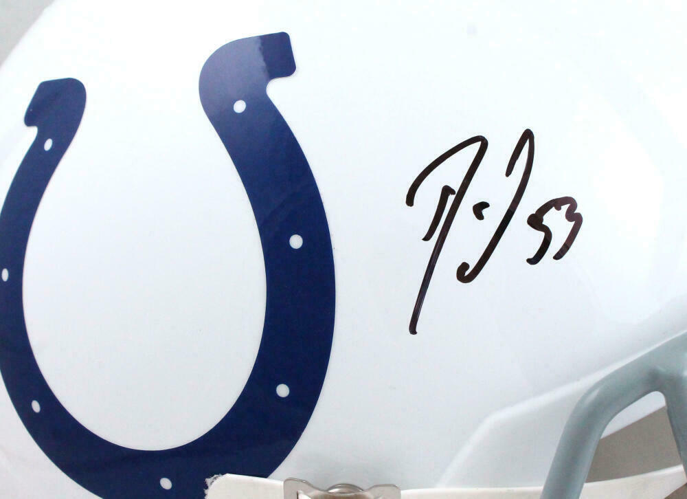 Darius Leonard Autographed F/S Indianapolis Colts Speed Helmet *front- JSA W