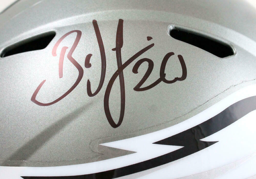 Brian Dawkins Autographed Eagles F/S Flash Speed Helmet-Beckett W Hologram